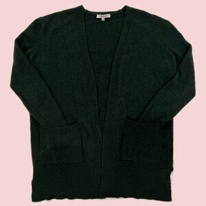 Women's Sweater "Madewell" Kent Wool Alpaca Forest Green Cardigan Size Small